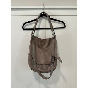 Frye Grey Leather Shoulder Crossbody Bag